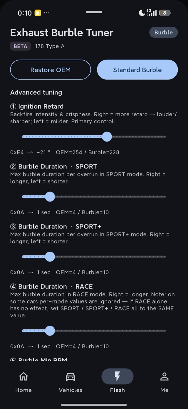 Presets & advanced tuning